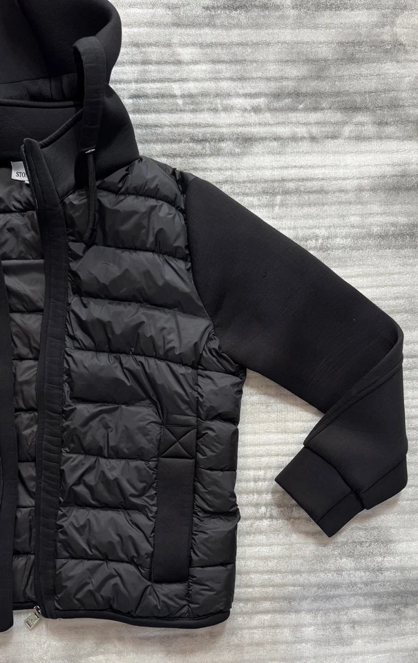 Stone Island Black Mens Hoodie Jacket Membrana TC Size M - Image 3 of 4