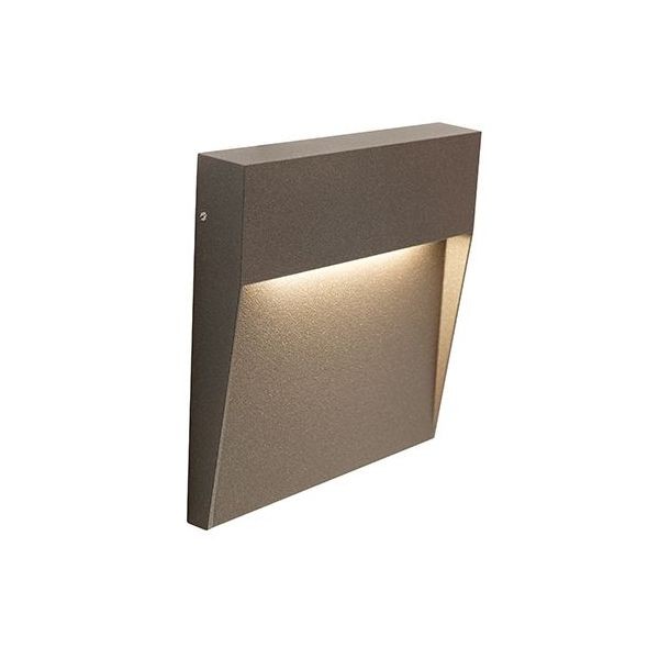 Applique Segna-passo 6W LED 3000K Sovil Geo Square Caffè 98155/27