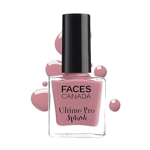 FACES CANADA Ultime Pro Splash Nail Enamel - Salmon Pink 126 (8ml) | Quick Dryin