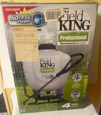 Field King 4 Gallon Professional No Leak BACKPACK SPRAYER Padded Comfort Straps