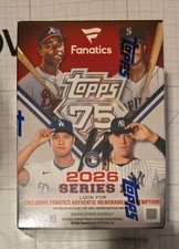 TOPPS 2026 Series 1 Baseball Fanatics Exclusive Value Box Factory Sealed
