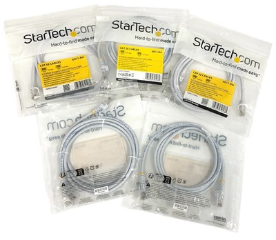 StarTech.Com 45PATCH6WH White Snagless Cat 5e UTP White Cable (2-Pack)