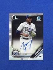 2019 Bowman Chrome Moises Gomez Auto #CPA-MG Rays rookie autograph Rc