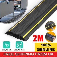 Floor Cable Cover Protector | Rubber Heavy Duty Trunking | Wire Lead Trip Bumper