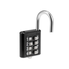 8 Digit Combination Padlock Zinc Alloy Indoor Outdoor Push Button Lock 5mm Black
