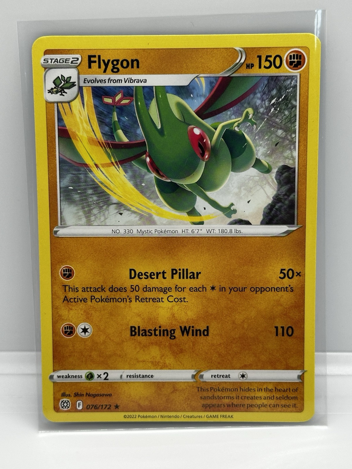 Flygon #76/172 Brilliant Stars Rare Pokemon Card