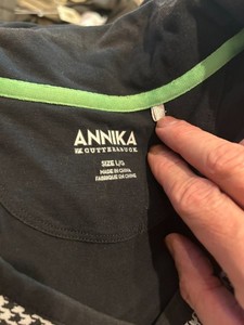 Annika Cutter & Buck Top Women's Sz LG. White,Black houndstooth top