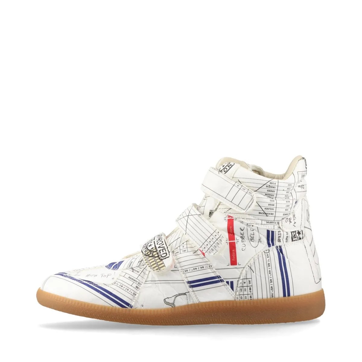 Maison Margiela Replica Leather High-top Sneakers 43 Men's