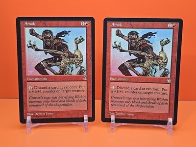     (2) 1998 MAGIC THE GATHERING AMOK STRONGHOLD PLAYED    