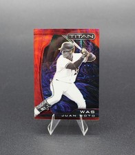 2022 Panini /199 Chronicles Juan Soto Titan Red Ruby Wave Prizm #21