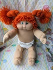 Cabbage Patch Jesmar Red Double Braid Green Eyes Freckles HM 1 Vintage Spain CPK