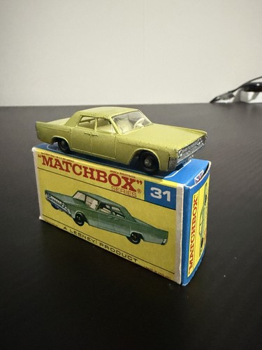 Matchbox Lesney Série 1-75 N°31 Lincoln Continental, Miniature Vintage