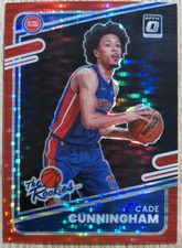 2021-22 Panini Donruss Optic The Rookies Cade Cunningham Red Pulsar Prizm (RC)