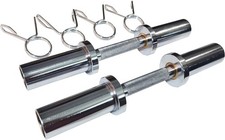 Olympic Dumbbell Handle Loadable Dumbbell Bars Fit 2 inch Olympic Weight Plates