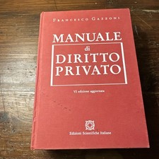 MANUALE DI DIRITTO PRIVATO GAZZONI FRANCESCO EDIZIONI SCIENTIFICHE ITALIANE