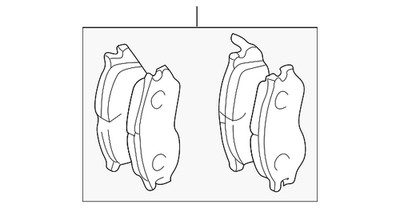 Genuine Mitsubishi Brake Pads Front MZ690001