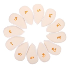 12 Pcs Golf Headcover Set Driver and Wood Covers Iron Protective
