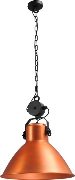 Design HäNgelampe Kupfer Industrie Dekoelement E27 Ø45Cm Premium Pendelleuchte-image