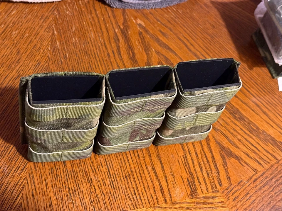 Esstac Triple KYWI 5.56 弹匣袋,高,Multicam Tropic — 第 3/3 张图片