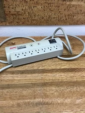 APC SurgeArrest Power Strip Surge Protector, 7 Outlets, 6 ft TESTED WORKS