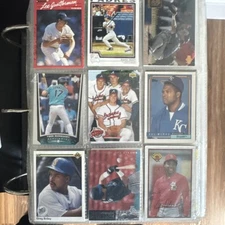 Vintage Baseball binder collection over 150 sheets front and back