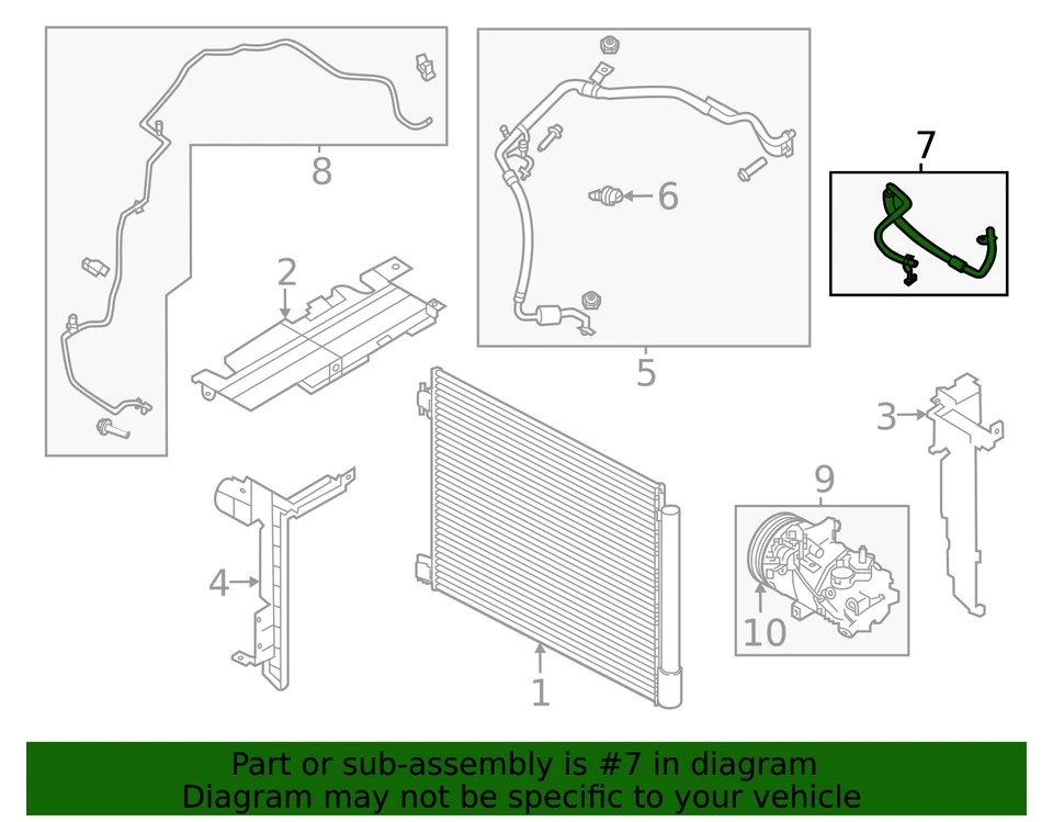 Manguera de descarga genuina Nissan 92490-6LB0A Foto 2 de 3