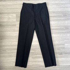 Vintage 70s US Navy 100 Wool Serge Trouser Pants 34R Military Uniform Service