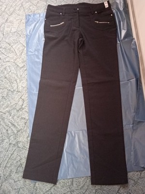 Damen-Hose,  Identic,  Schwarz, Größe 38, Stretch, Business-Style, Glitzer, Neu