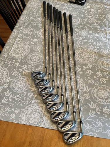 LH CALLAWAY MAVRIK IRON SET 6-PW, GW, AW, SW- Reg Flex Steel Shafts- LEFT HANDED - Picture 8 of 18