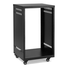 16U Heavy-Duty 19" Locking Deep Rack Mount Drawer DJ Rack Case on Wheel