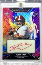 Austin Mack 1/1 Auto Wild Card Metallix Rainbow Fluid Alabama