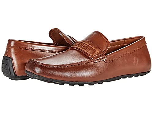 Calvin Klein Mens Oliver Loafers, Tan