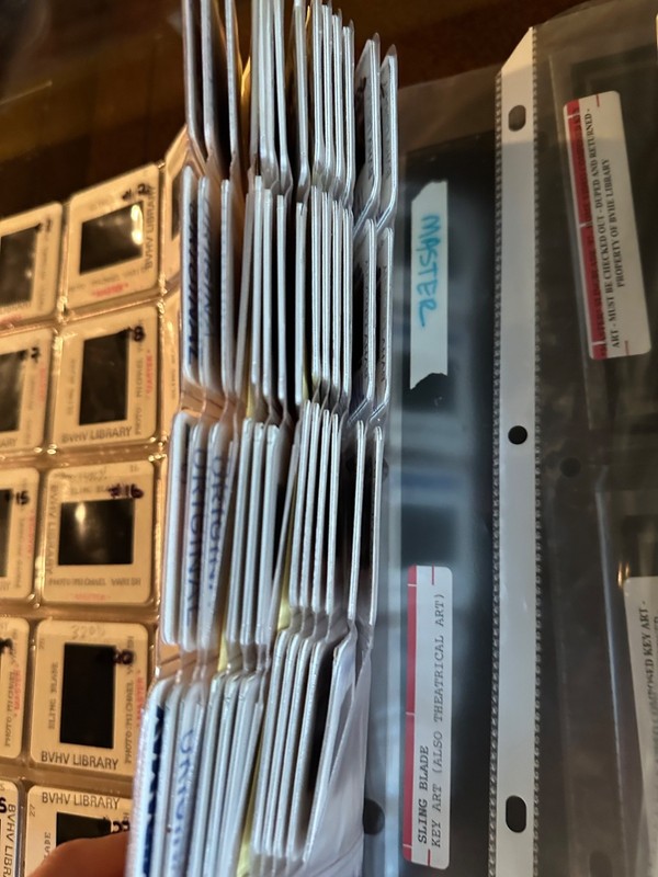 SLING BLADE MASTER LOT OF 245 PRESS KIT  35MM SLIDES ON SET OUT TAKES PHOTO