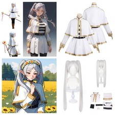 Anime Frieren Beyond Journey‘s End:Frieren Cosplay Costume+Wig roleplay outfit