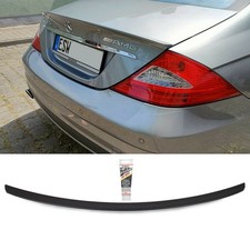 Heckspoiler Lippe Koferraum schwarz Matt passt f&uuml;r Mercedes CLS C219 W219 + AMG