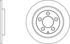 Solid Brake Discs and Pads Rear Proformer PBD8644+PBP7270 fits MAZDA 6