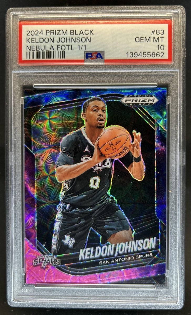 2024-25 Panini Prizm Black Keldon Johnson Nebula FOTL Prizm #1/1