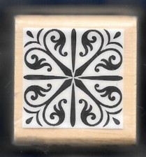 SNOWFLAKE Design WINTER SNOW FUN Holiday CRI NEW wood mount RUBBER STAMP