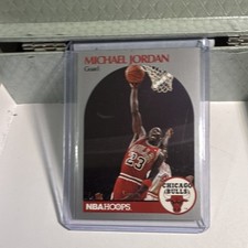 1990-91 NBA Hoops Michael Jordan Chicago Bulls Basketball Card #65