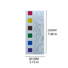 Kinder Aquarell-Malbuch Set mit integriertem ...
