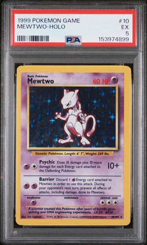 Mewtwo graded PSA 5 for sale on eBay