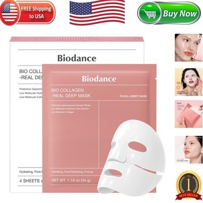 Overnight Pore Minimizing & Hydrating Mask - 4x 1.19oz -Collagen Sheets