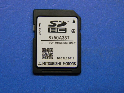 2014 MITSUBISHI OUTLANDER SPORT NAVIGATION MAP NAV SD CARD OEM 8750A387