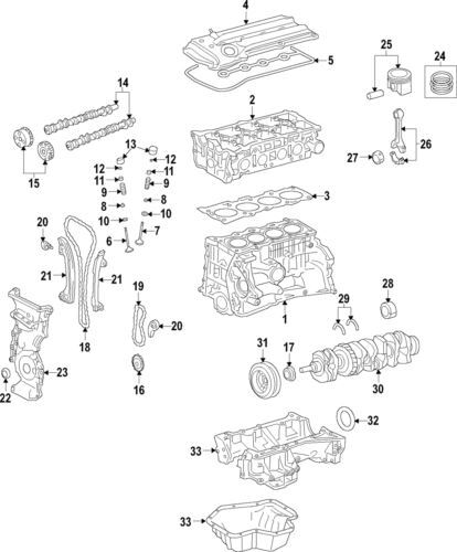 Engranaje del árbol de levas para Nissan Rogue Sentra SL 2007-2021 (N/P 13021-CK83A)
