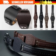 22mm PU Leder Uhrenarmband Für Fossil CH2564 CH2565 Uhr Stahlschließe Gürtel DE