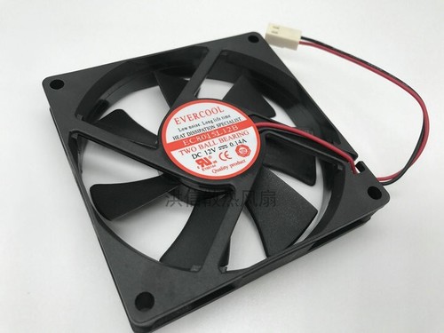 EVERCOOL EC8015L12B DC12V 0.14A 8015 80*15MM 80mm fan 2pin - Picture 3 of 4