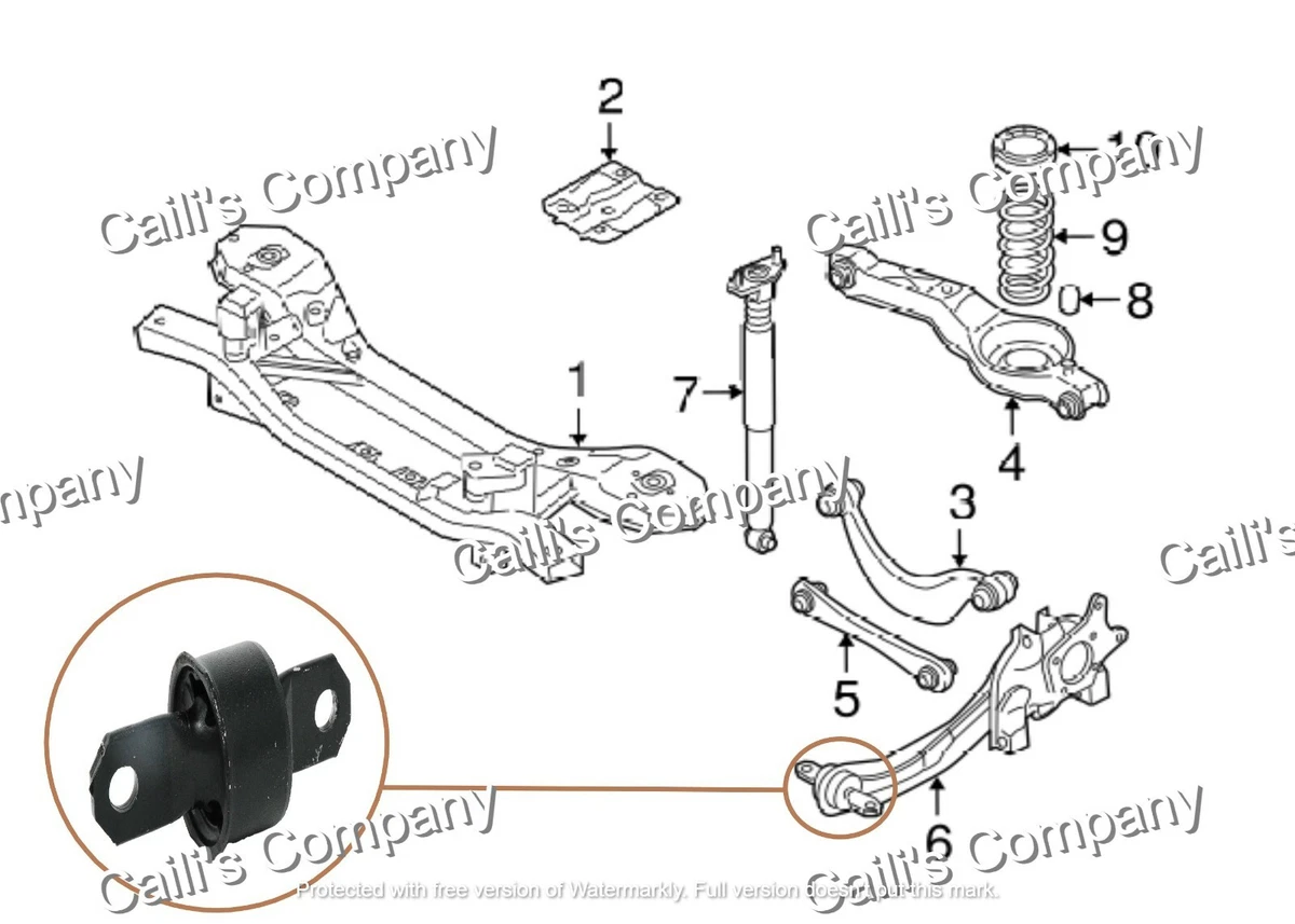 BP4K 28 250D For 2013 VOLVO C30 Rear Suspension Trailing Arm
