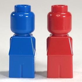 LEGO Microfigure ASTRONAUT RED & ASTRONAUT BLUE 3850 Meteor Strike Microfigs
