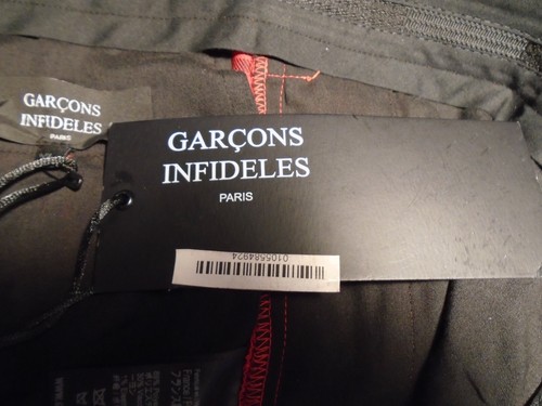 $ 700 NEU Neu mit Etikett Neo Punk Garcons Ungläubige Paris rot KARIERTE HERRENHOSE Kristall XL - Bild 5 von 7