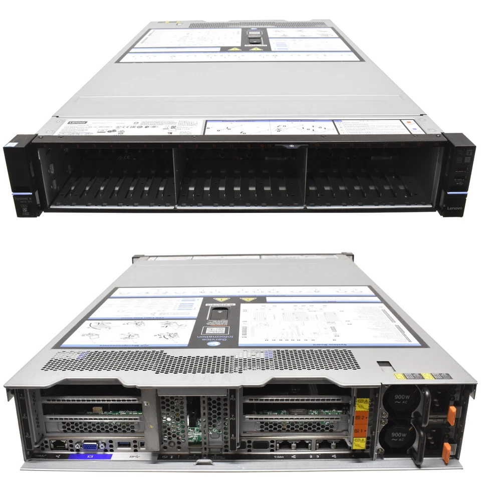 IBM x3650 M5 Server no CPU no RAM 2x Kühler 24x 2,5 SFF M1215 - Bild 2 von 4